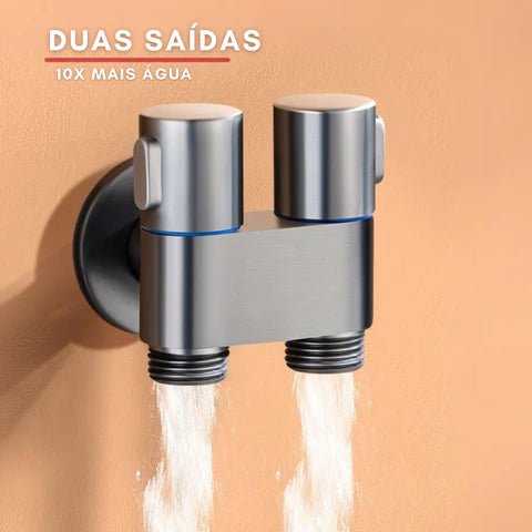 Ducha Higiênica Para Banheiro Com Duas Saídas - HIDROGOTA
