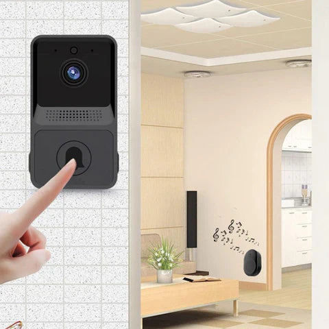 Campainha com Câmera Eletrônica Sem Fio Wifi - Armazenamento Nuvem