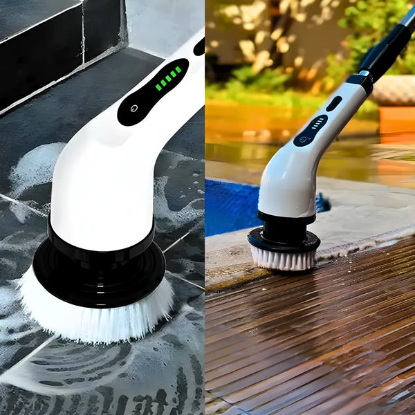 Esfregão Elétrico de Limpeza Multifuncional Escova Rotativa Sem Fio 3 Em 1 Elétrica P/Casa Multiuso