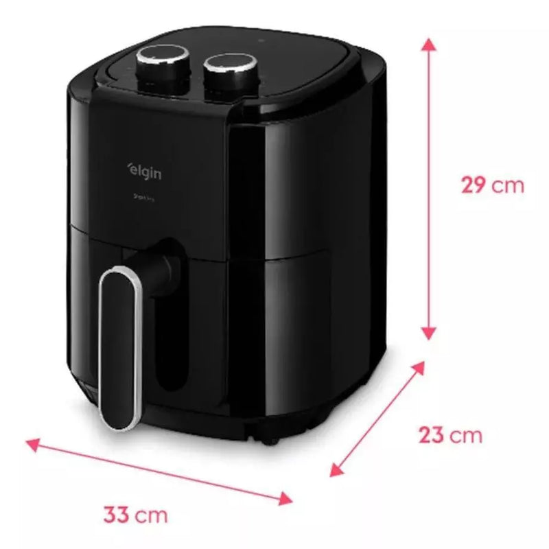 Fritadeira Elgin Space Preto AFC50 5C Cesto 5L, BIVOLT, 12 MESES DE GARANTIA - FRETE GRATIS!