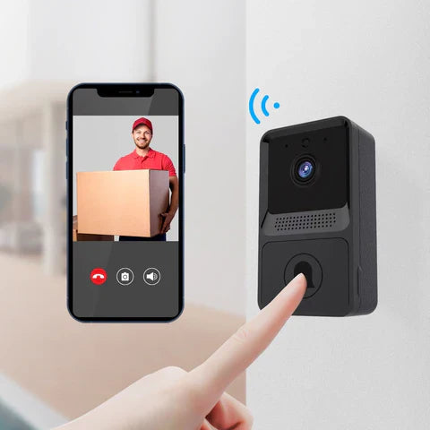 Campainha com Câmera Eletrônica Sem Fio Wifi - Armazenamento Nuvem